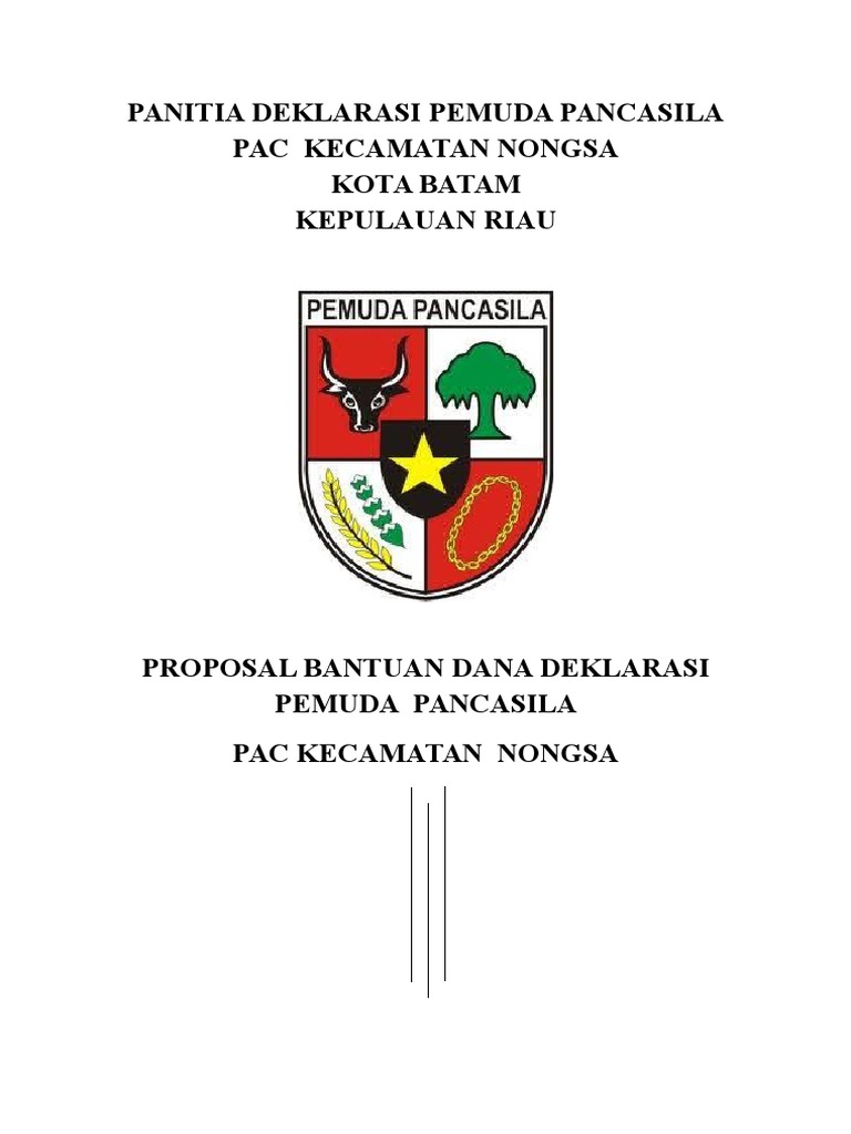 Proposal Bantuan Dana Pemuda Pancasila  Easy Study