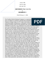 Northern Pacific R. Co. v. Herbert, 116 U.S. 642 (1886)