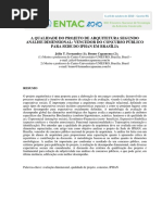 A Qualidade Do Projeto de Arquitetura Segundo Análise Dimensional-iphan