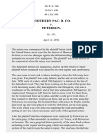 Northern Pacific R. Co. v. Peterson, 162 U.S. 346 (1896)