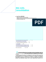 Déformabilité Des Sols. Tassements. Consolidation