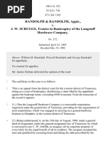 Randolph v. Scruggs, 190 U.S. 533 (1903)