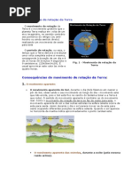 O Movimento de Rotação Da Terra F.Q.7º ANO