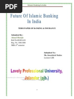 Term Paper of Banking & Insurance: Islamic Banking in India