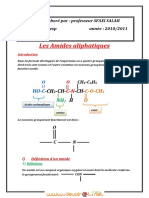 Cours Lycée Pilote - Chimie Les Amides Aliphatiques - Bac Sciences Exp (2011-2012) MR Sfaxi