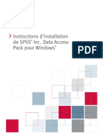 SPSS v 17 SPSS Inc. Data Access Pack Installation Instructions -French