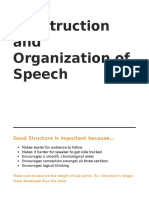 Construction and Organization of Speech
