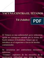 Vacuna Contra El Tétanos TD (Adulto)