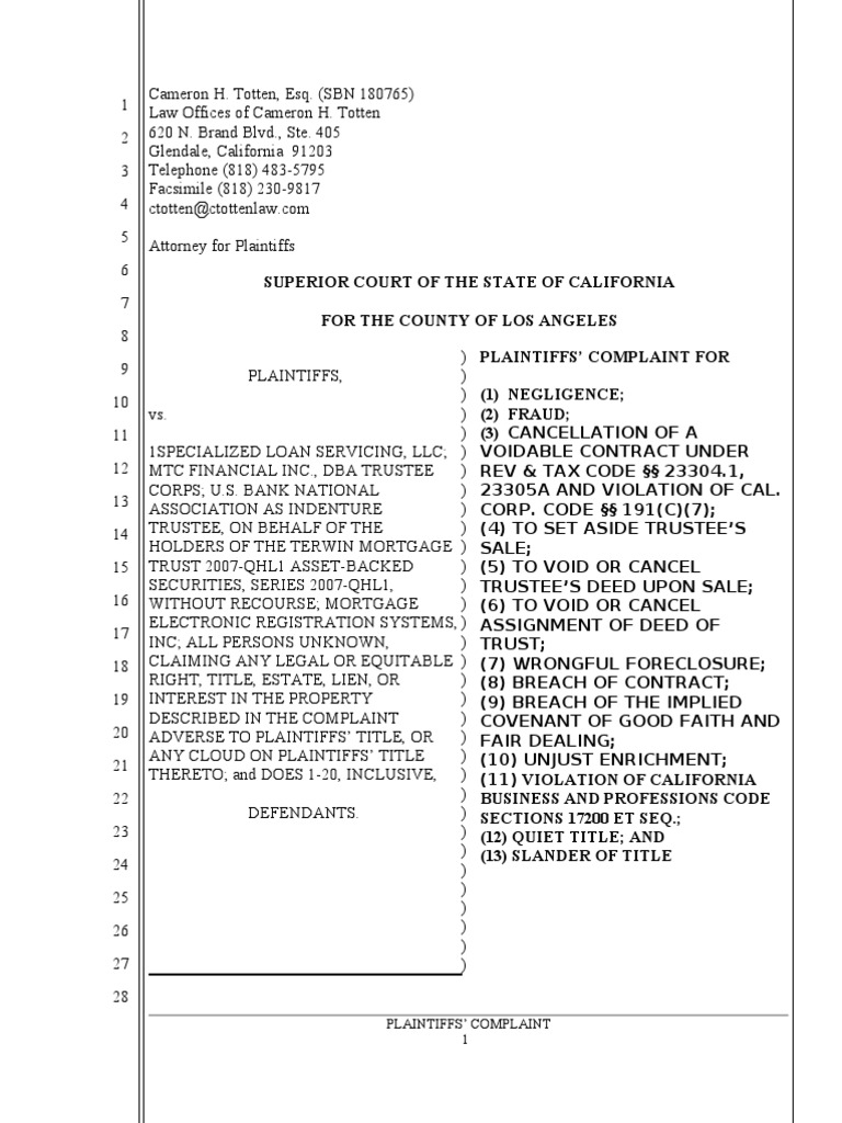 Time To File Demurrer To Amended Complaint California