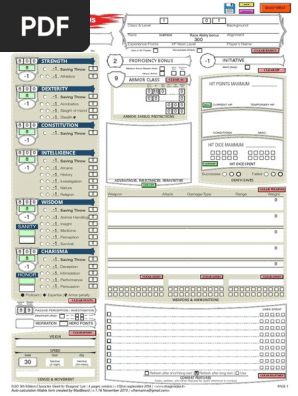 MadBeard Fillable Character Sheet v1.16 READER