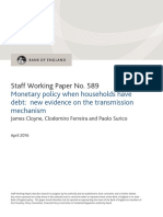 Monetary Policy When Households Have Debt New Evidence on the Transmission Mechanism