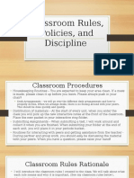 2 Classroom Rountines Policies and Procedures