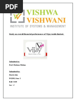 Financial Performance of Vijay Textile Limited