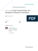 An Analysis of Bond Covenants