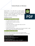 How To Install Android Studio On Windows: TEP Ystem Equirements