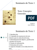 Conceptos Generales Proyecto de Tesis y Tesis