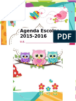 Agenda Escolar 2015 1016 Editable