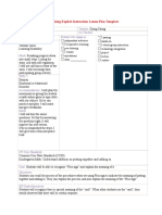 Co-Teaching Explicit Instruction Lesson Plan Template: Date: Teacher: Subject: Co-Teacher: Grade Level SWD 1