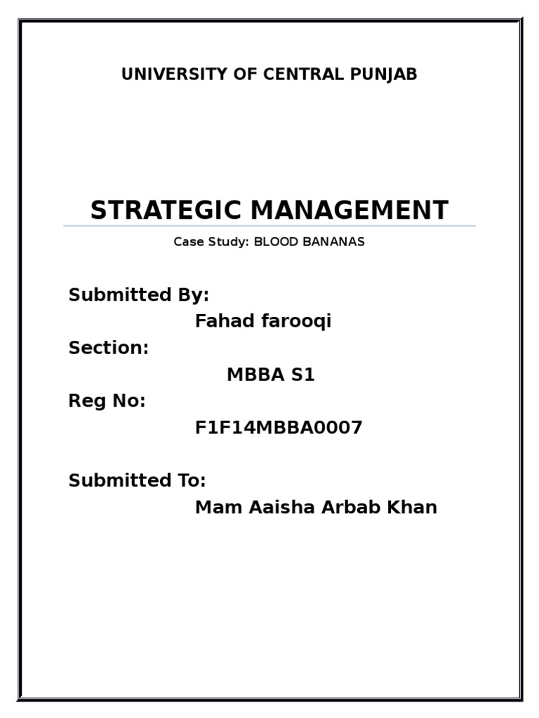 Chiquita blood bananas and ethics