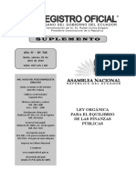 Ley para el Equilibrio de las Finanzas Públicas S RO No 744 29/04/2016