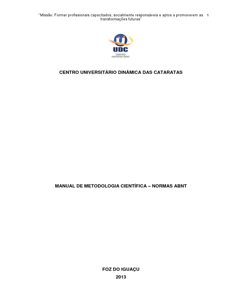 Manual de Metodologia Científica - Normas Abnt | PDF | Citação | Dialética