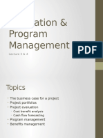 Lecture 3 & 4 Evaluation & Program Management