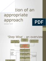 Lecture 7 & 8 - Selection of An Appropriate Approach