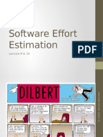 Lecture 9,10 & 11 - Effort Estimation