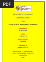 BCG Matrix of Lic by - Haziq Mushtaq