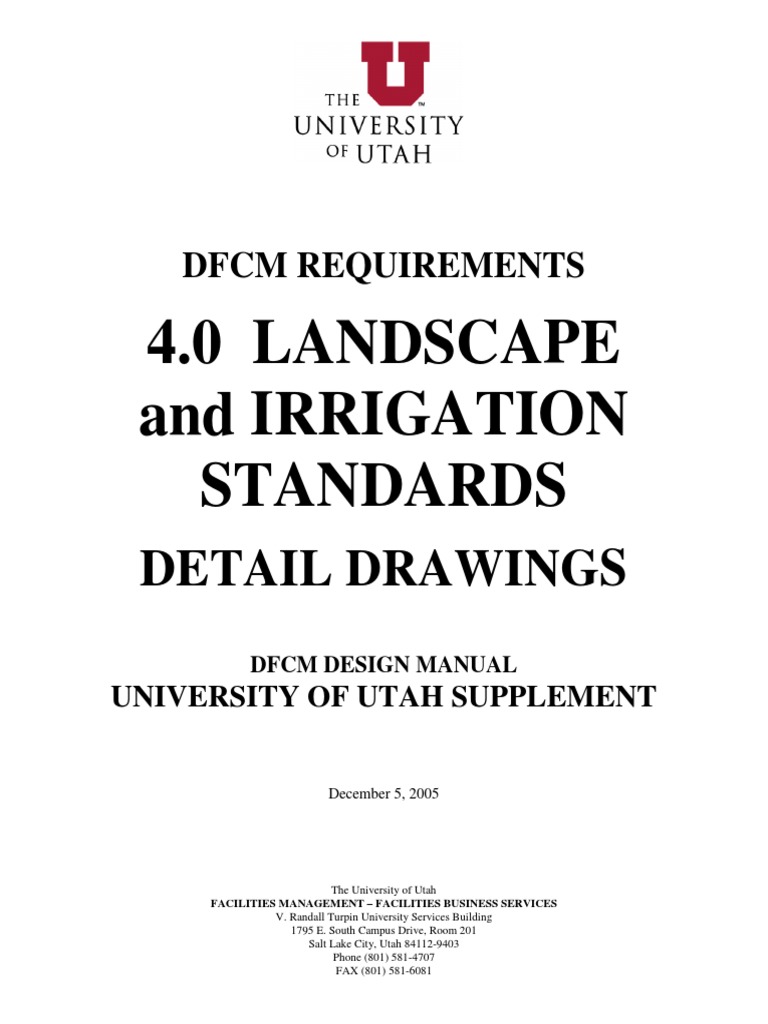 4 0 B Landscape Irrigation Drawings PDF Nature