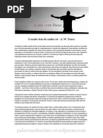 A. W. Tozer - A Sos Com Deus