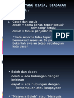 Betulkan Yang Biasa Biasakan Yang Betul