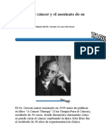 La Cura Del Cáncer y El Asesinato de Su Creador