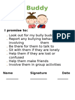 Bully Buddy Agreement