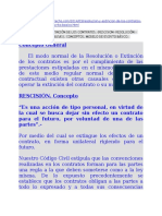 2014 Doctrina Diferencias Entre Extinción y Resolución Contrato (Paraguay)