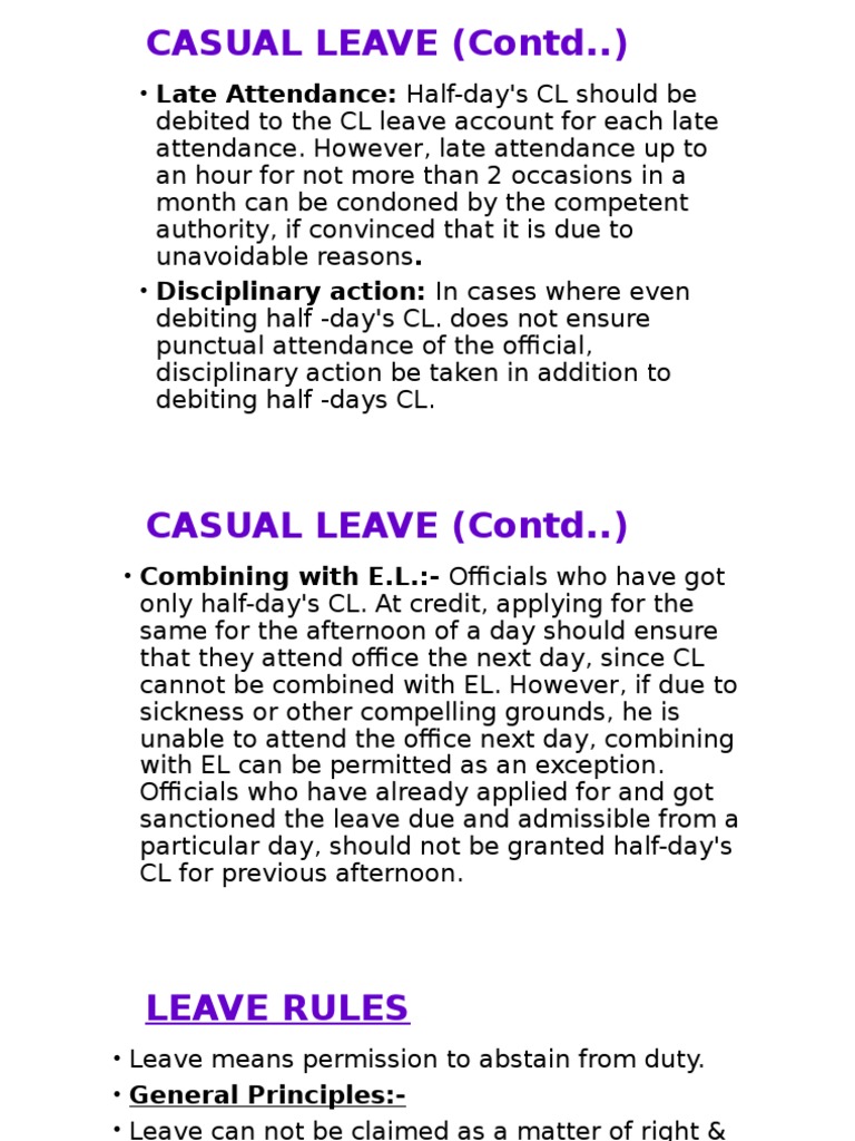 Leave Rule 2 | PDF | Finance & Money Management