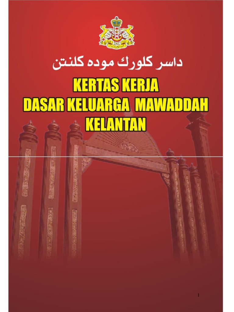 Dasar Keluarga Mawaddah Negeri Kelantan Pdf