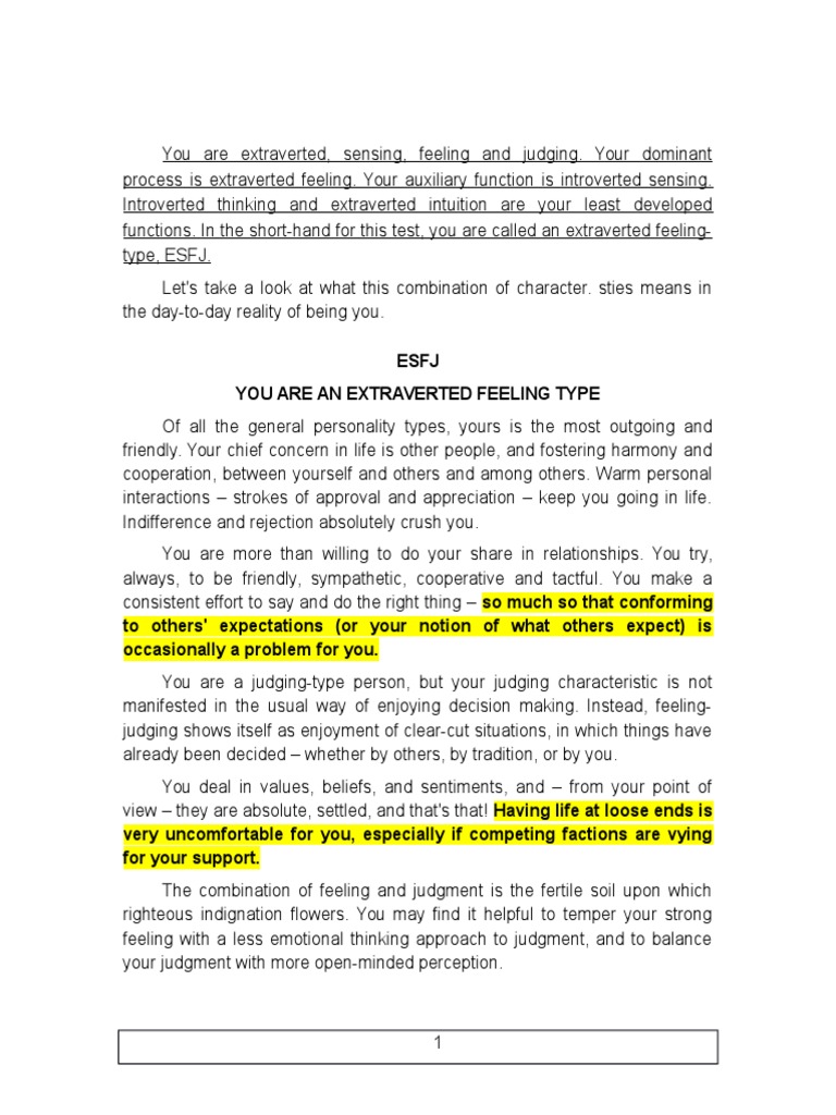 Esfj careers picture