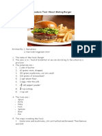 Procedure Text About Making Burger