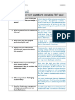 EPC 2903 Interview Questions Including PDP Goal