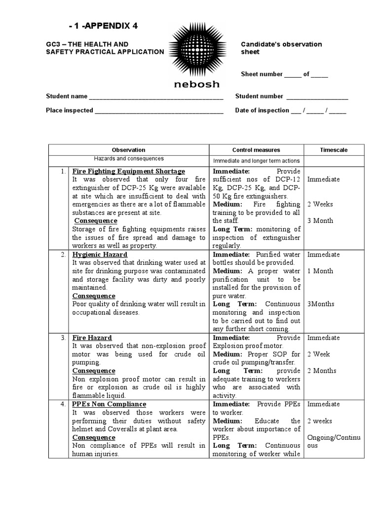 Shahzad Report  Occupational Safety And Health  Personal 