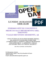 Open Day Studi Cognitivi SBT