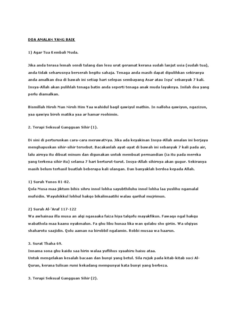 Doa Amalan Yang Baik Pdf