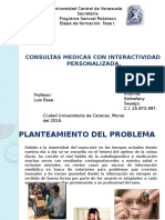 Proyecto de Gestion Consultas Medicas Con Interactividad Personalizada