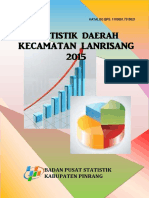 Statistik Daerah Kecamatan Lanrisang 2015