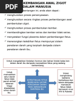 PERKEMBANGAN AWAL ZIGOT