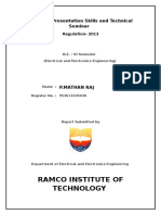 Ramco Institute of Technology: EE6613 - Presentation Skills and Technical Seminar