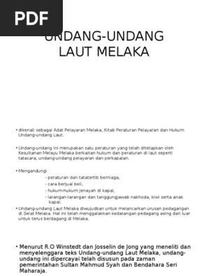 Undang Undang Laut Melaka