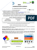 Desincrustante químico MSDS