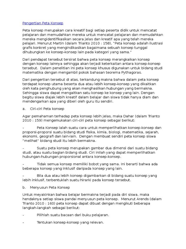Pengertian Peta Konsep